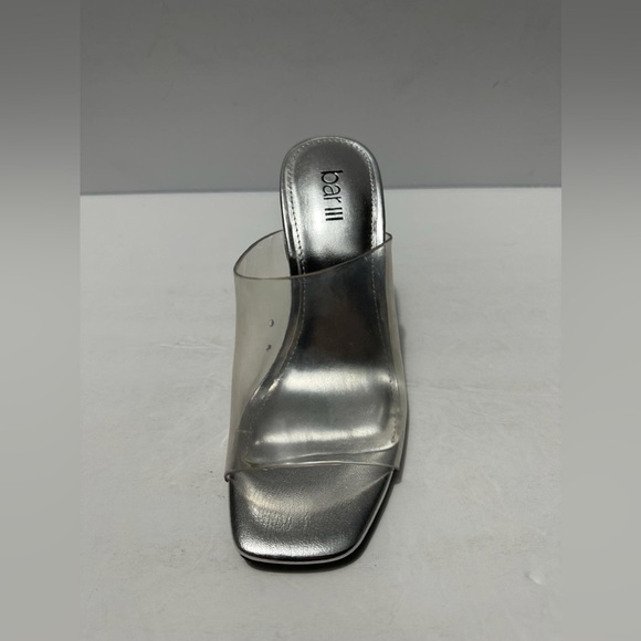 Women Bar III cherr clear padded slip on mules sandal heels - Picture 7 of 7